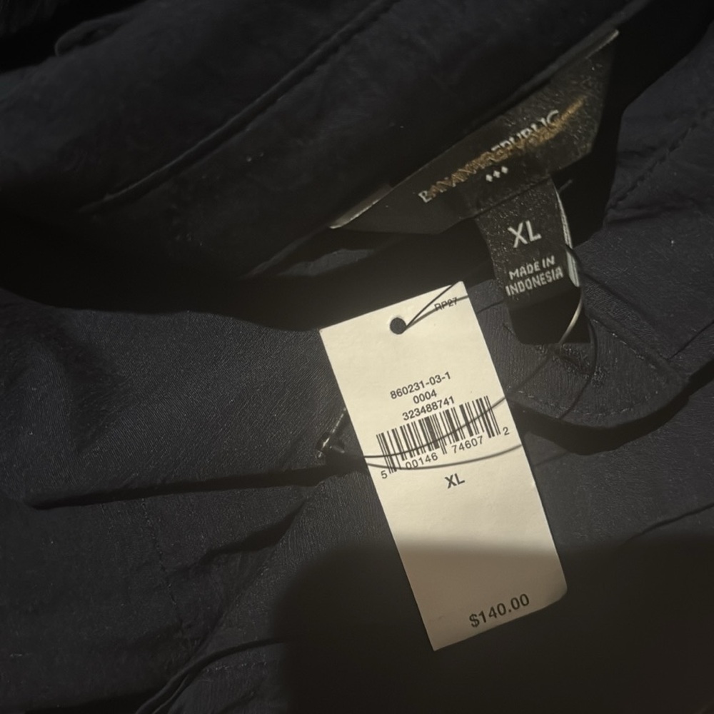 NWT! Banana Republic Navy Pleated Midi Shirtdress - Size XL 🎻 - Picture 5 of 5